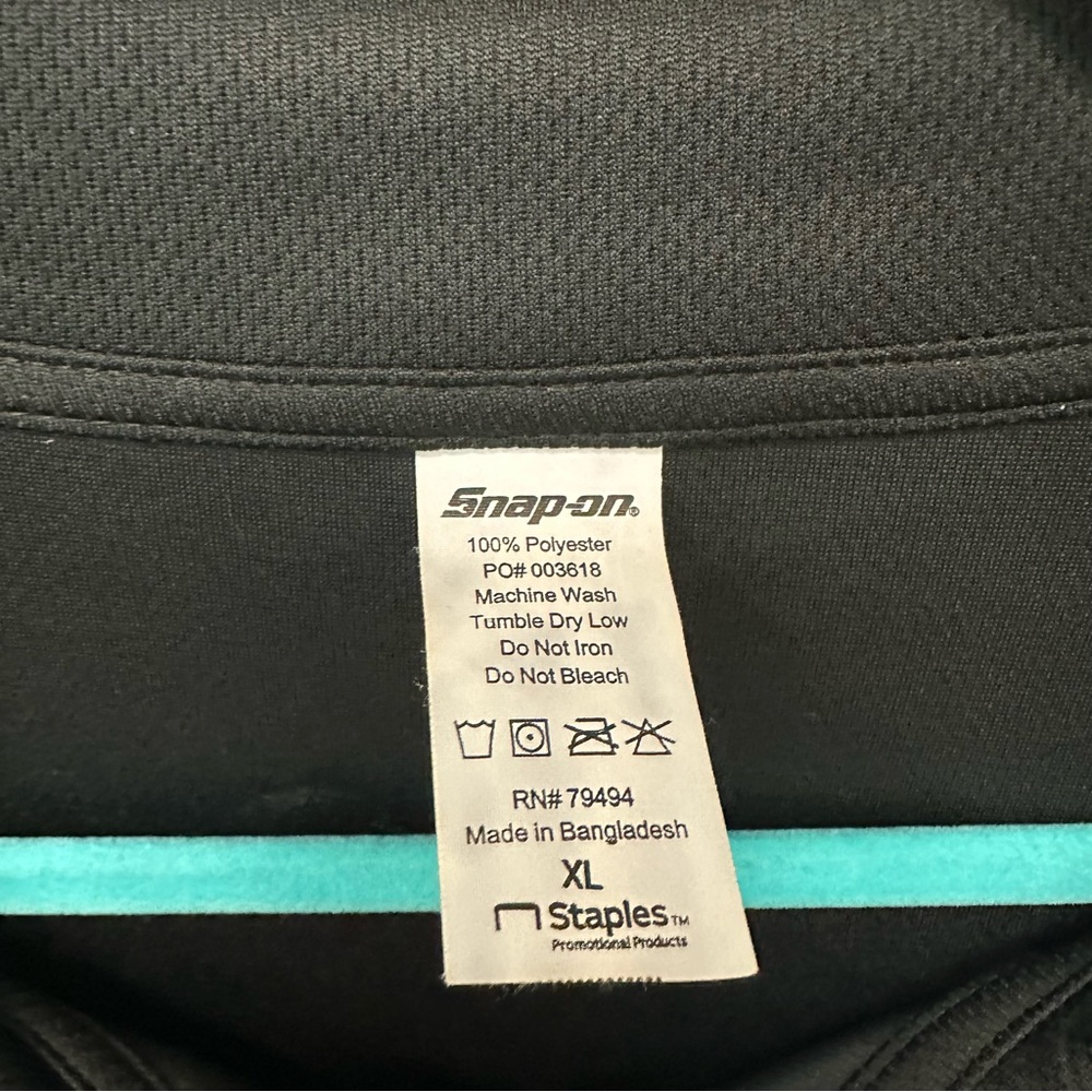 Snap On Tools Quarter Zip Performance Pullover Lo… - image 2